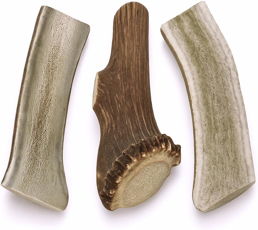 Split Elk Antlers for Large Dogs - Long Lasting Chew Bones