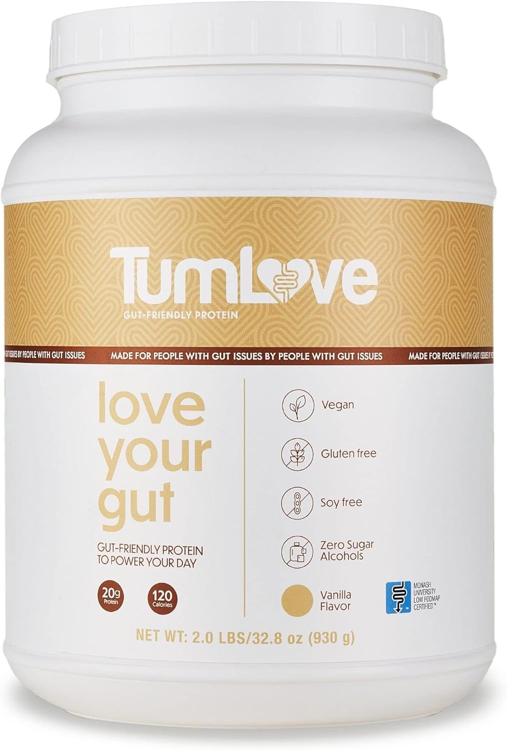 Vegan Protein Powder - Low FODMAP, Gluten-Free, Dairy-Free