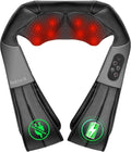 Cordless Shiatsu Neck and Back Massager with Heat - Rechargeable