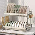 Dish Drying Rack 2 Tier Countertop Dish Draining Rack Organizer