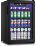 Wine Cooler Refrigerator - 24 Bottle 95 Can Mini Wine Fridge - Compact