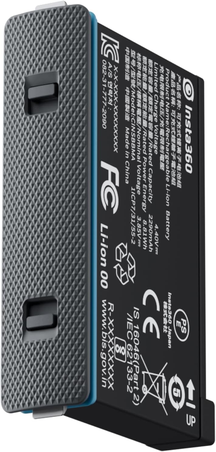 Insta360 X4 Battery with 2290mAh Capacity for Extended Use