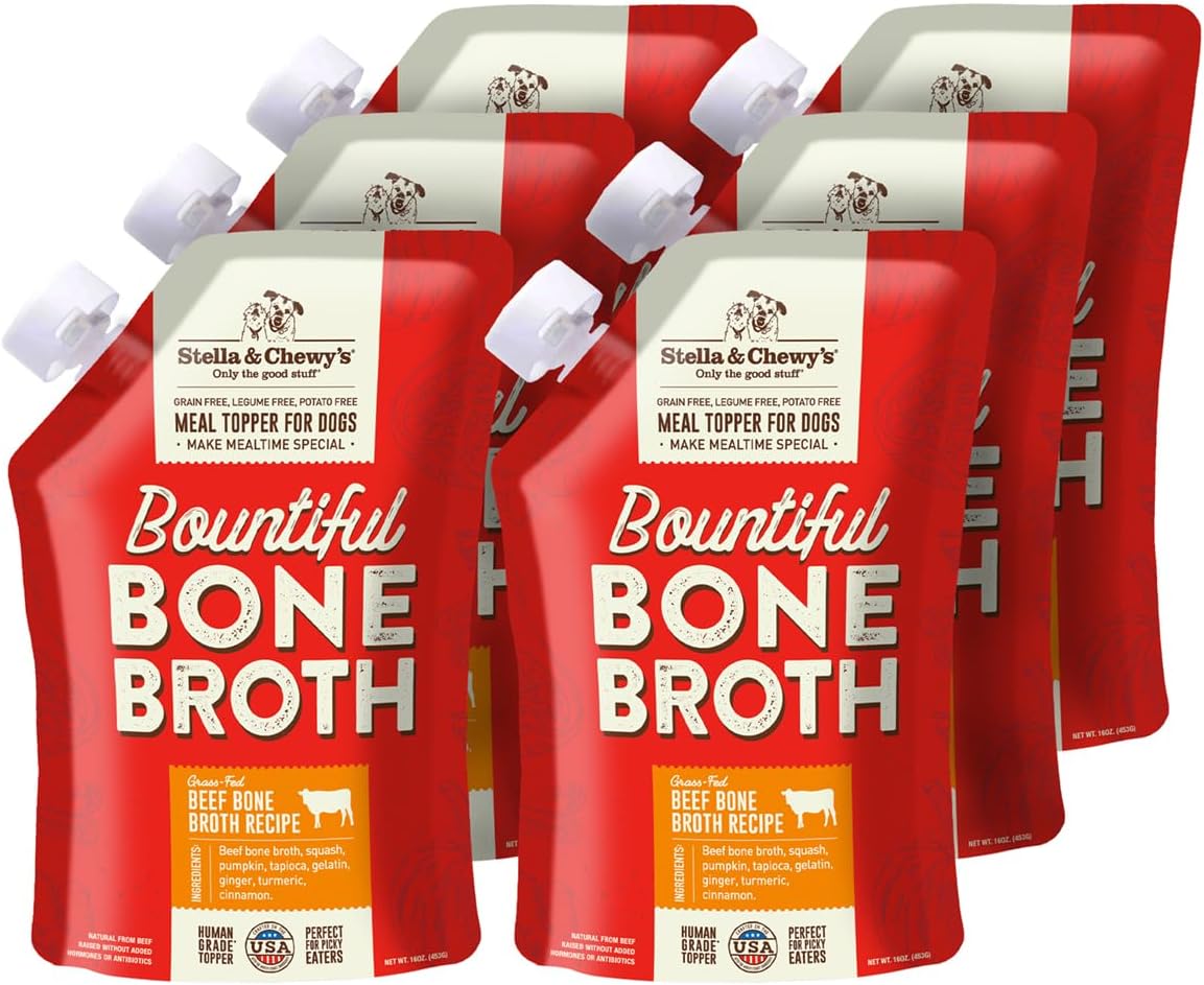 Stella & Chewy's Grass-Fed Beef Bone Broth for Dogs - 16 Fl Oz