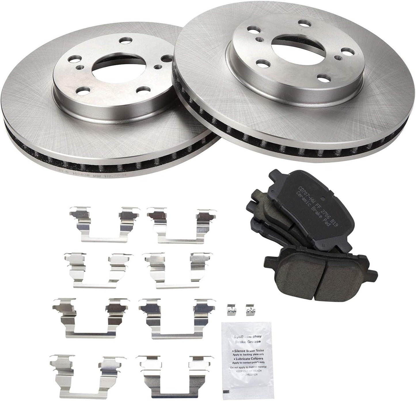 TRQ Front Brake Pad & Rotor Kit for Lexus ES300 & Toyota