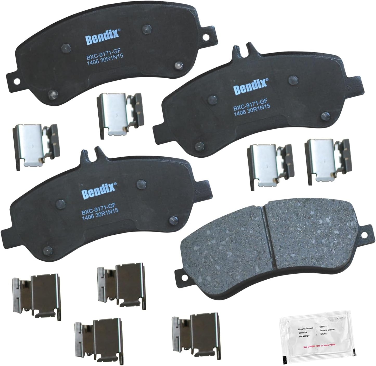 Bendix Priority1 CFC1406 Ceramic Brake Pads for Mercedes-Benz GLK