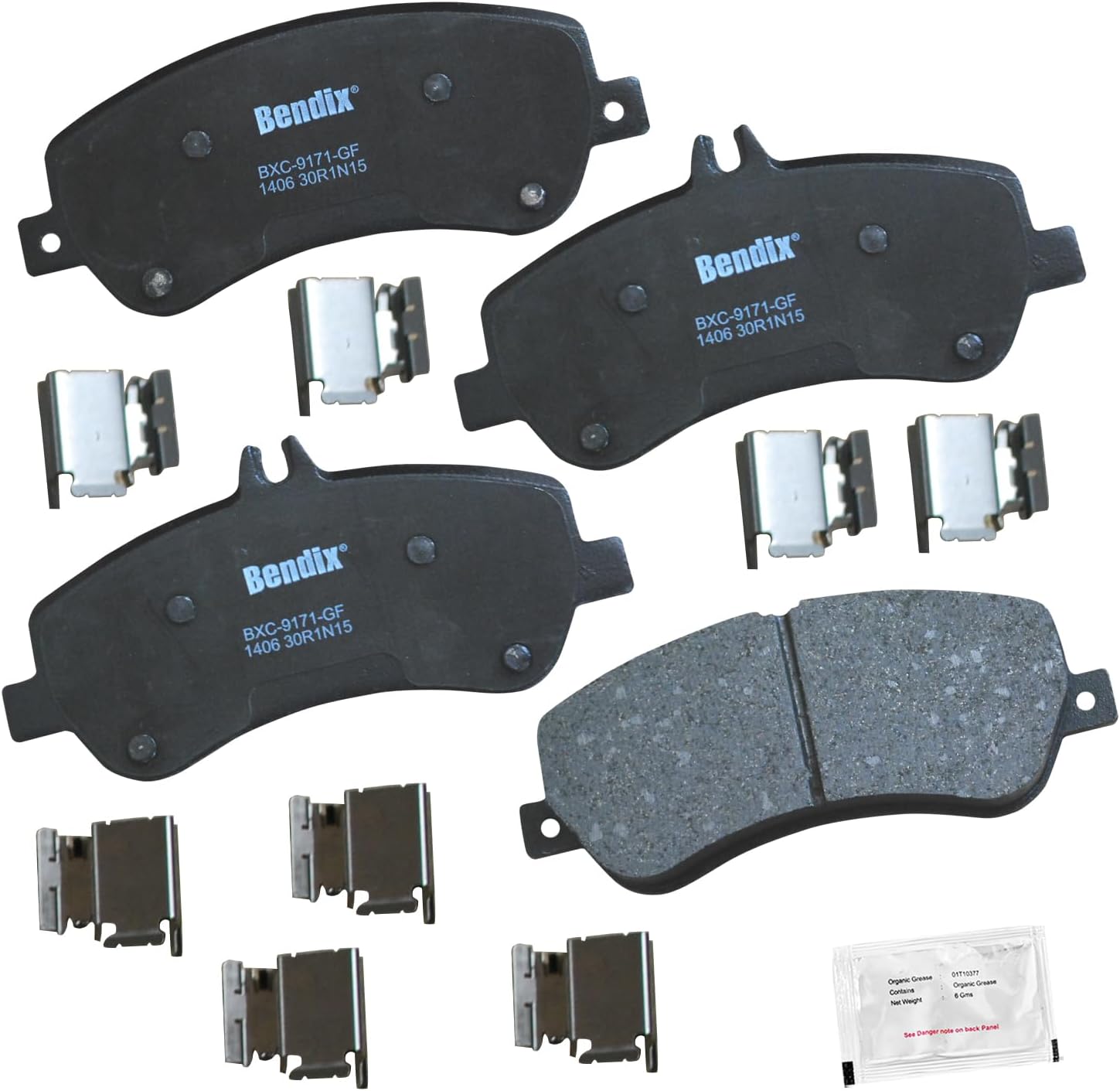 Bendix Priority1 CFC1406 Ceramic Brake Pads for Mercedes-Benz GLK