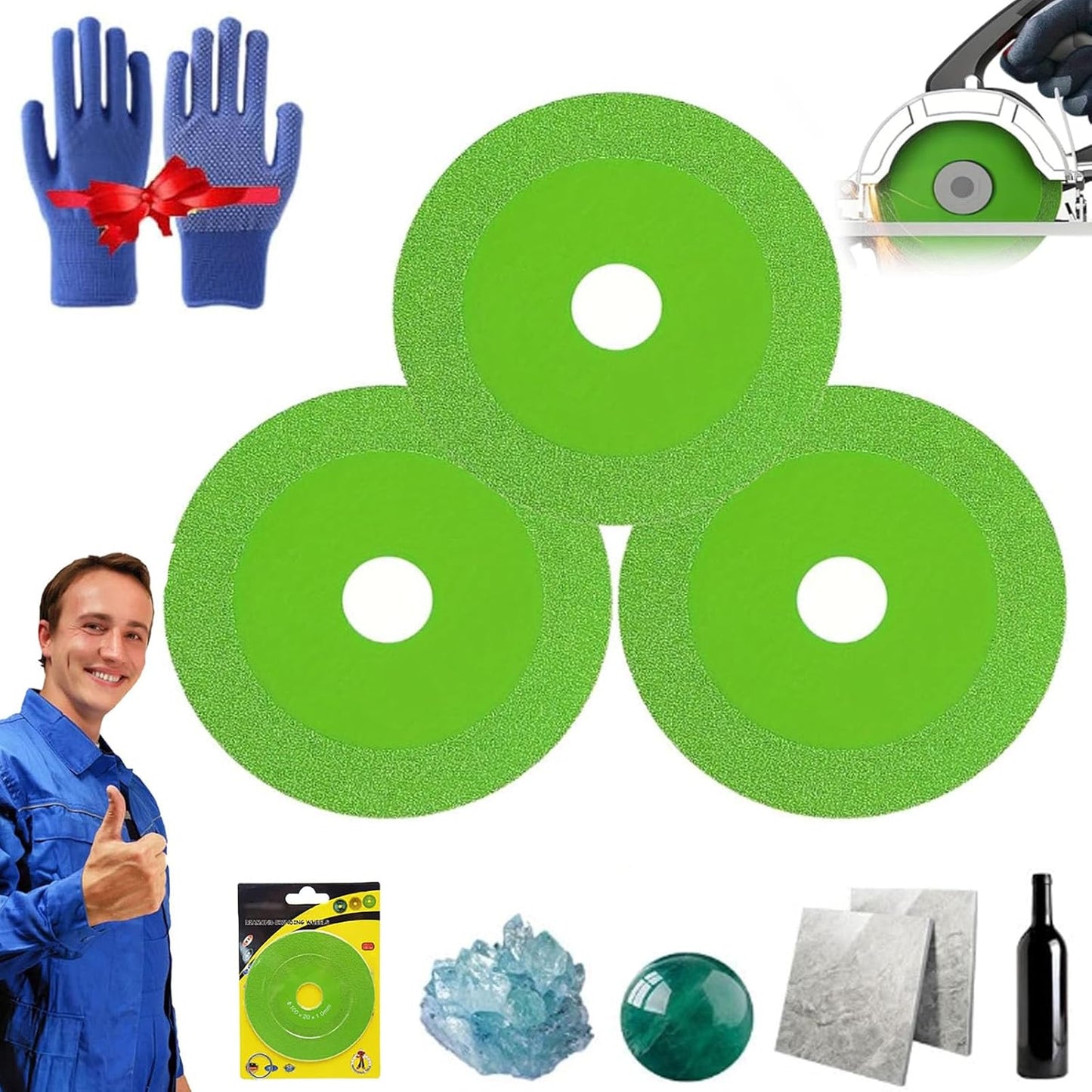 Heavy-Duty Ceramic Grinding Disc Set