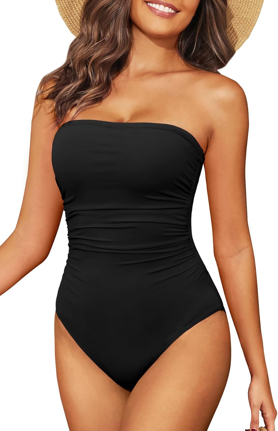 Holipick Women Tummy Control One Piece Swimsuit for Curves
