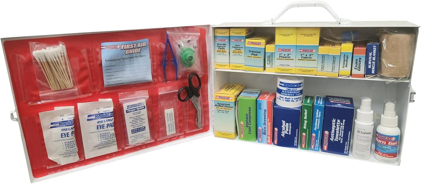 Rapid Care First Aid 80097 All Purpose First Aid Kit Cabinet
