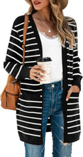 Women's Kimono Cardigan Long Sleeve Open Front - Cozy Knit Layer