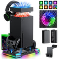RGB Peak Cooling Fan and Charging Station for Xbox Series X - Quiet