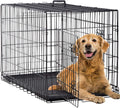 Dog Crate 42 in Foldable Metal Kennel - Secure, Travel Ready