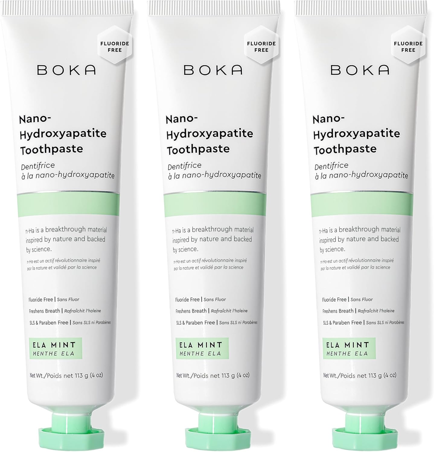 Boka Fluoride Free Toothpaste for Sensitive Teeth - Ela Mint