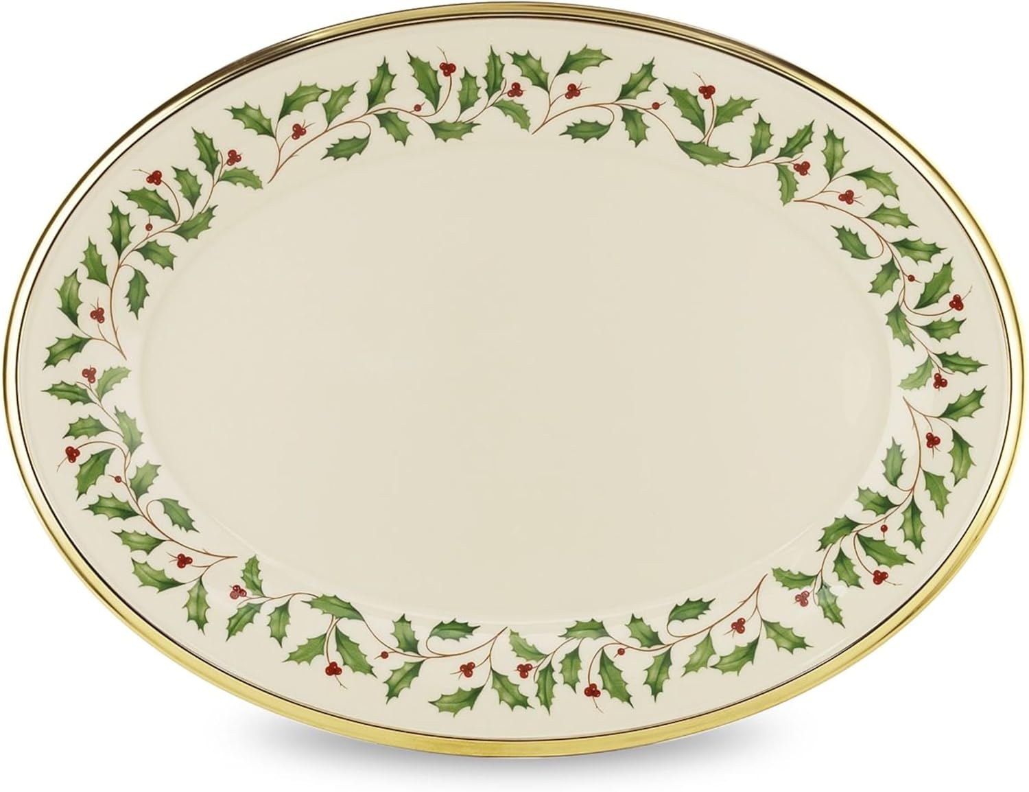 Lenox Holiday 13-Inch Oval Platter for Elegant Christmas Hosting