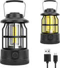 Vintage Rechargeable Lantern, Waterproof & Dimmable, Ideal for Outdoor Adventures!