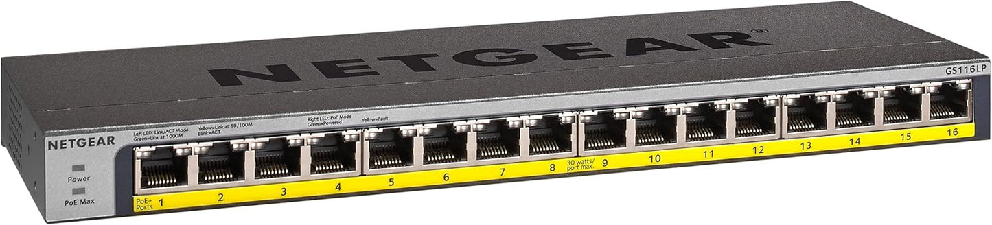 NETGEAR 16-Port Gigabit Ethernet Unmanaged PoE Switch Review
