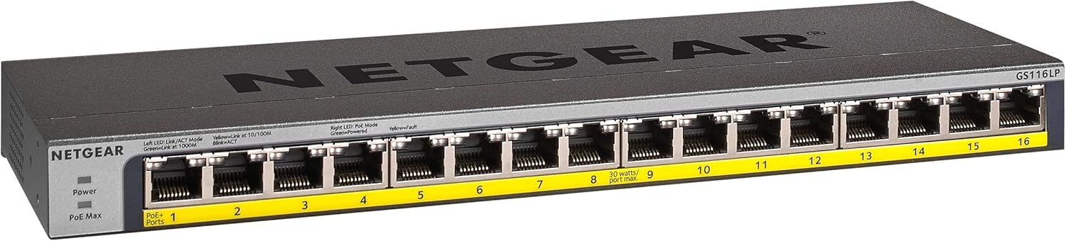 NETGEAR 16-Port Gigabit Ethernet Unmanaged PoE Switch Review