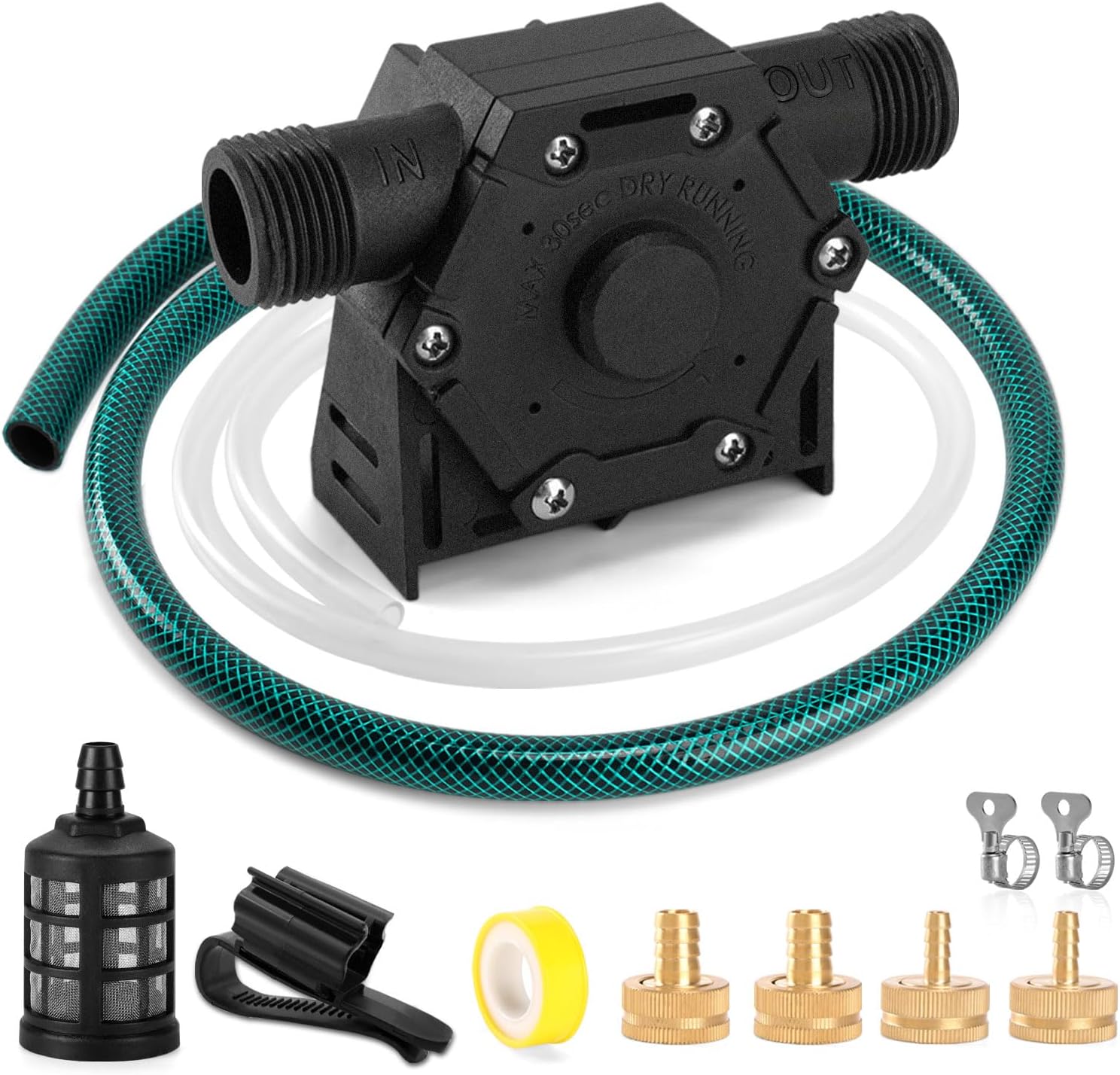 Drill Pump for Water 750 GPH Electric Pump with Hose and Adapter