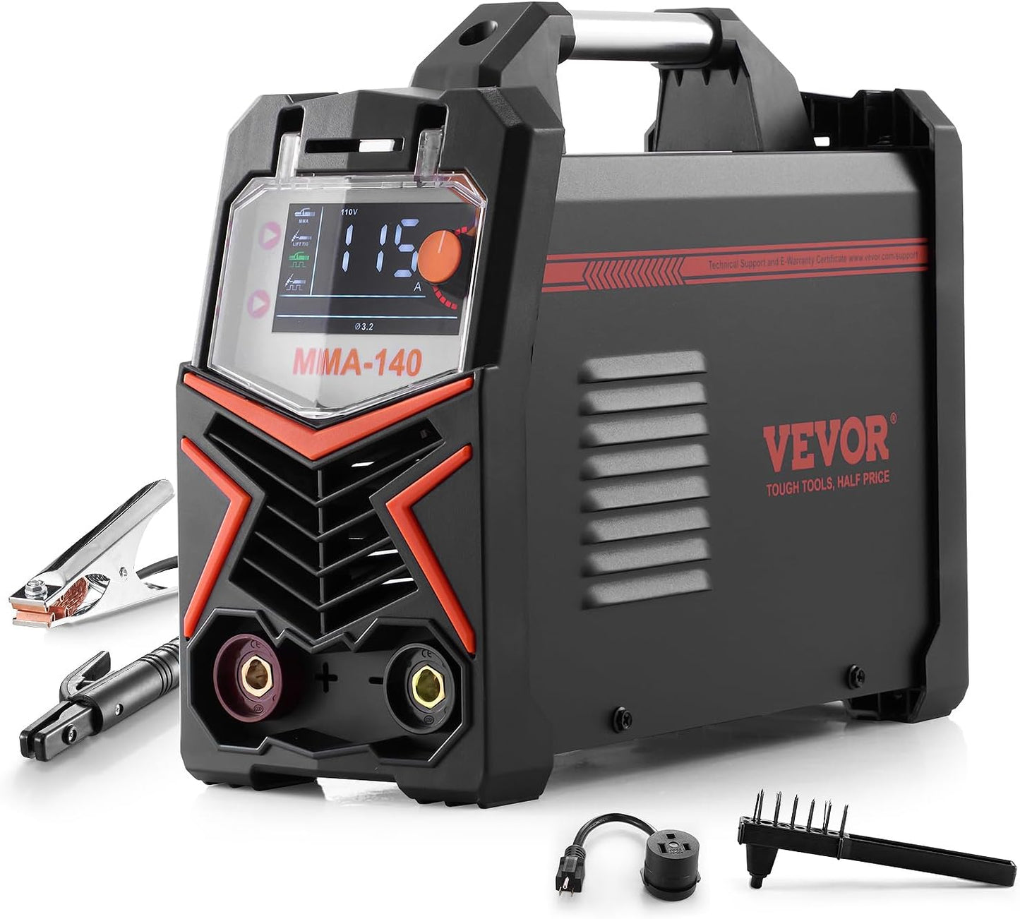 VEVOR 140A TIG Welder - Dual Voltage with Large LED Display