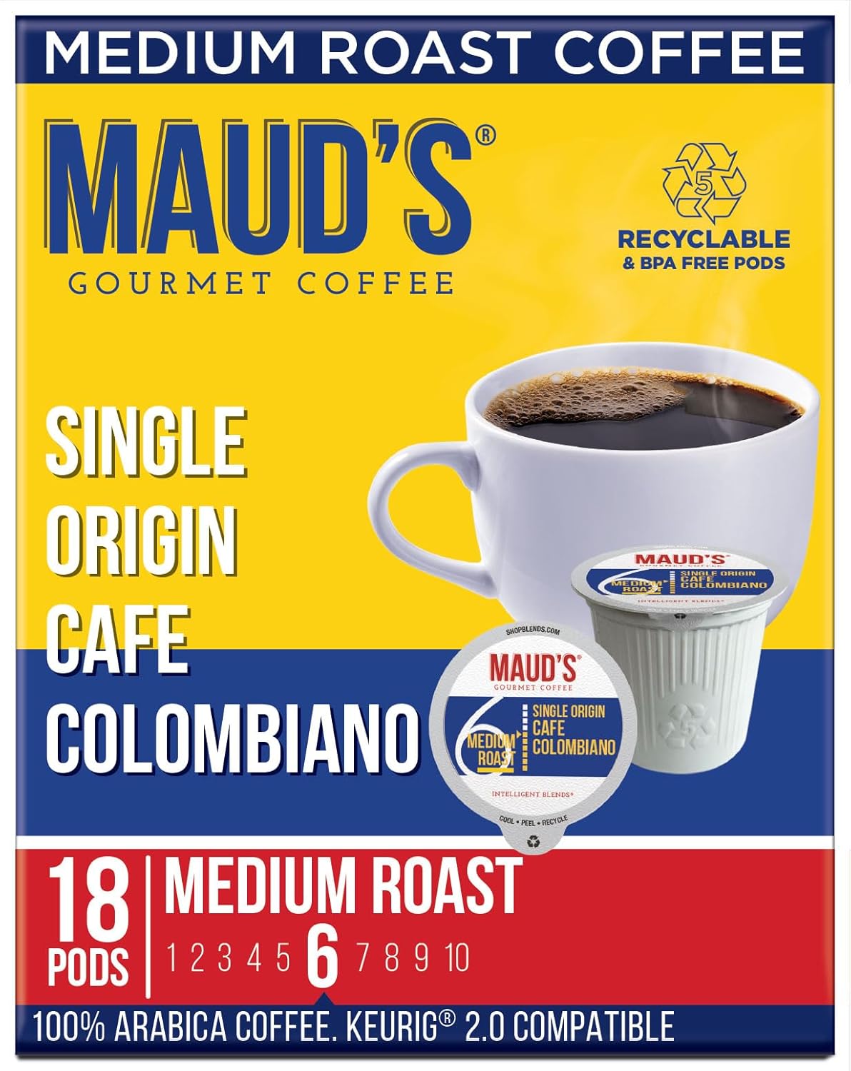 Maud's Columbiano Coffee Pods - Sustainably Delicious 