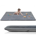 Extra Large Baby Play Mat 79in x 118in Dark Grey - Thick Memory Foam