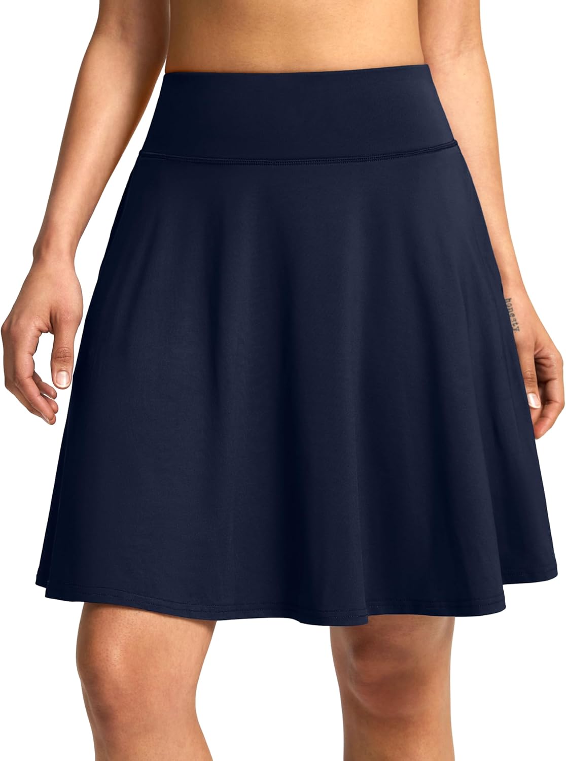 SANTINY 20ft' Knee Length Skorts for Women with 4 Pockets
