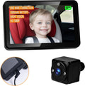 Baby Car Camera with Rechargeable 5000mAh Battery - HD 1080P Backseat