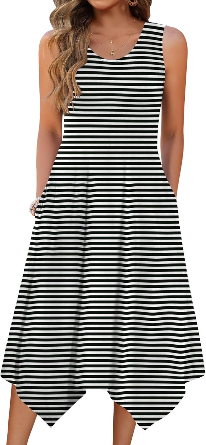 Zeagoo Womens Casual Dress for Summer Beach with Pockets