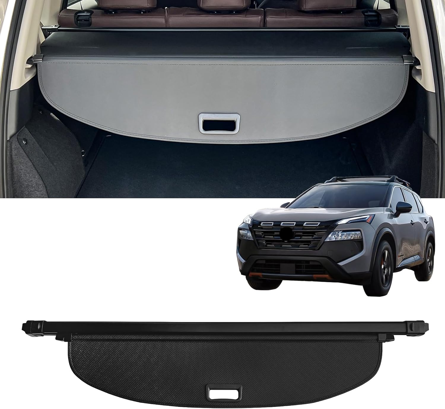 AUXKO Retractable Cargo Cover for Nissan Rogue 2021-2025 Models
