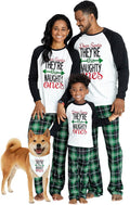 Matching Family Christmas Pajamas Sets with Pockets - Cozy Letter