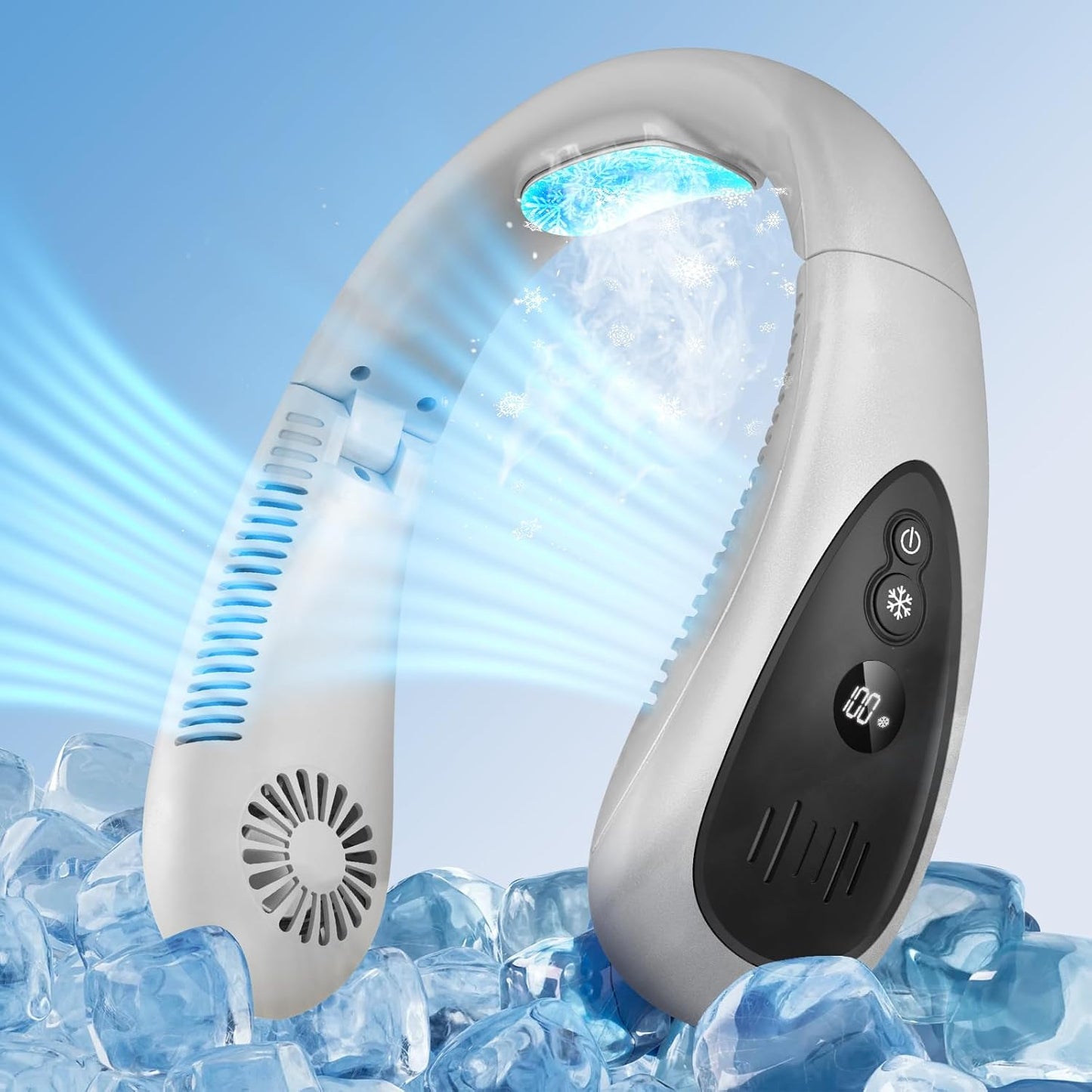 Portable Bladeless Neck Fan: Cool Comfort Anywhere