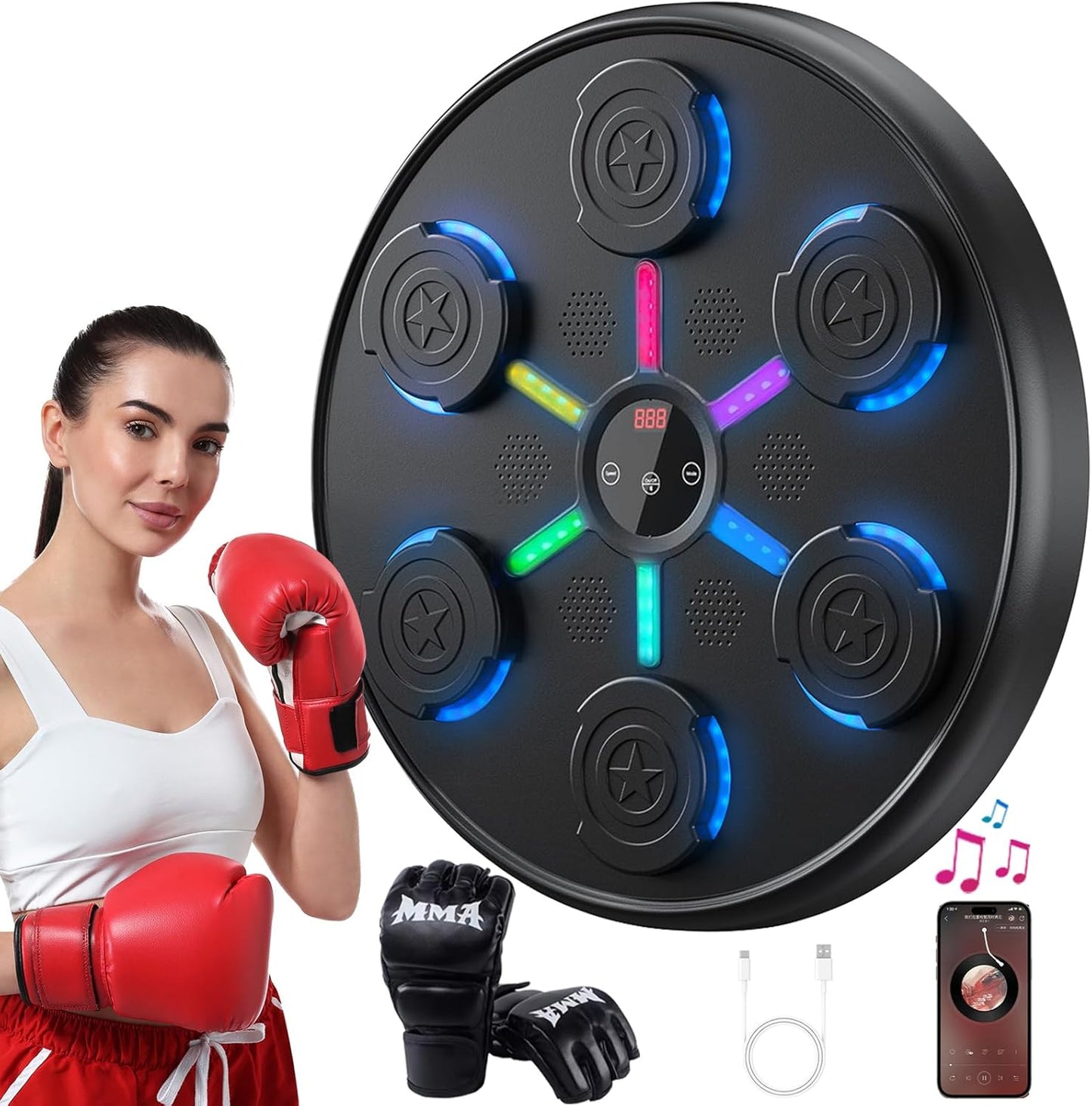 OORUN Boxing Trainer: Smart Music & Gloves