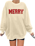 Glitter Merry Christmas Sweatshirt - Festive Women's Top
