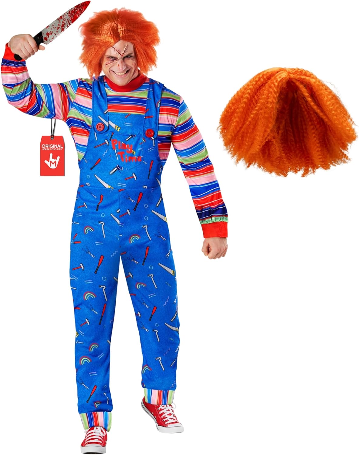 Creepy Doll Costume for Men - Killer Doll Halloween Outfit