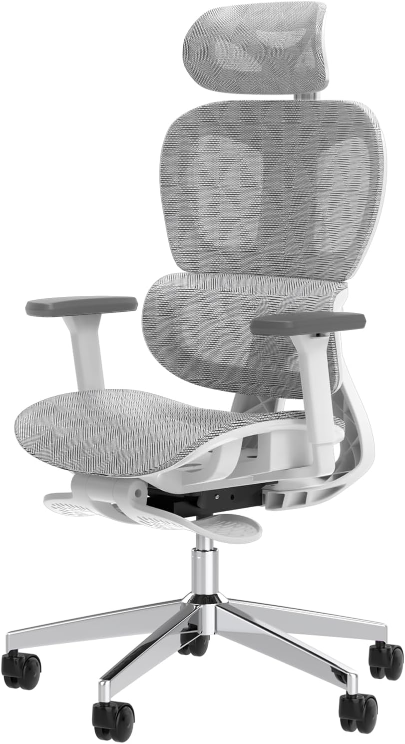 Comfortable Ergo3D Office Chair - White