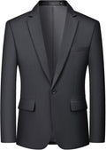 MAGE MALE Men's One Button Suit Jacket Slim Fit Blazer - Lightweight