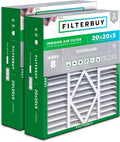 Filterbuy 20.25x20.75x5.25 MERV 8 Air Filter 2-Pack - Home HVAC