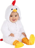 Infant Fluffy Chicken Halloween Costume - Cozy Faux Fur Romper