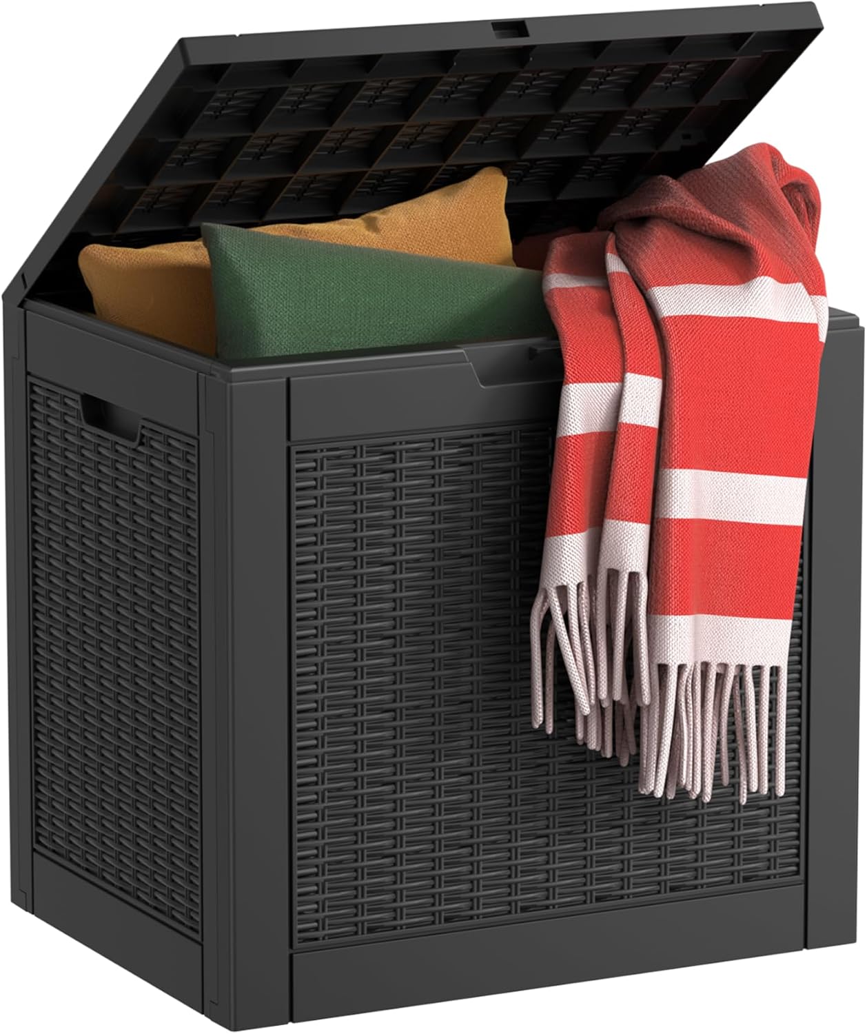 EasyUp 32 Gallon Resin Deck Box for Outdoor Storage Needs