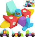 Magnetic Blocks Foam Toddler Bath Toys - Sensory Building Set