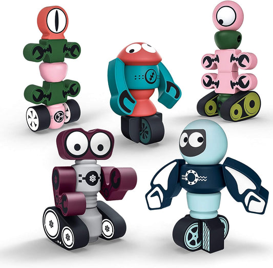 35PCS Magnetic Robots Set for Kids | STEM Educational Playset | TIANLIDA TOYS FACTORY