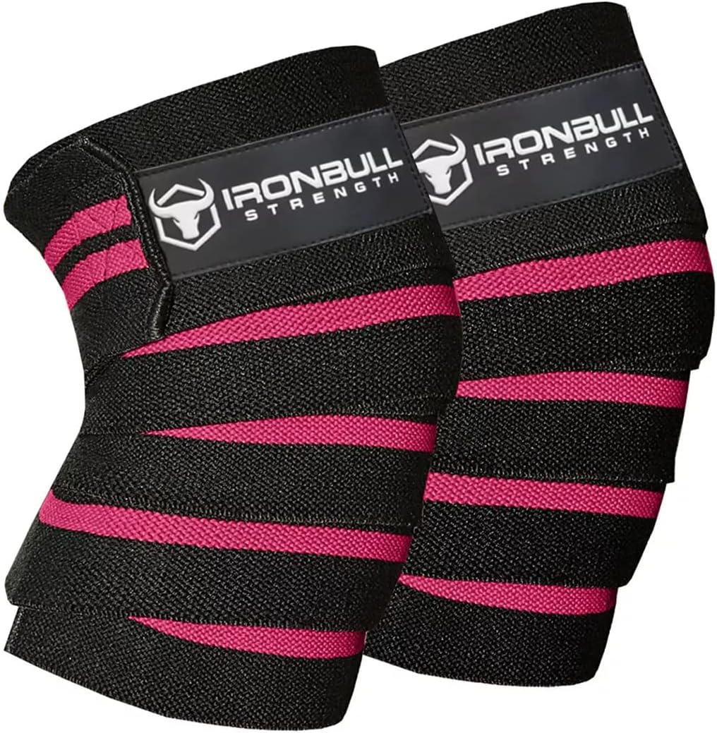 Knee Wraps for Weightlifting - 80in Elastic Knee Straps