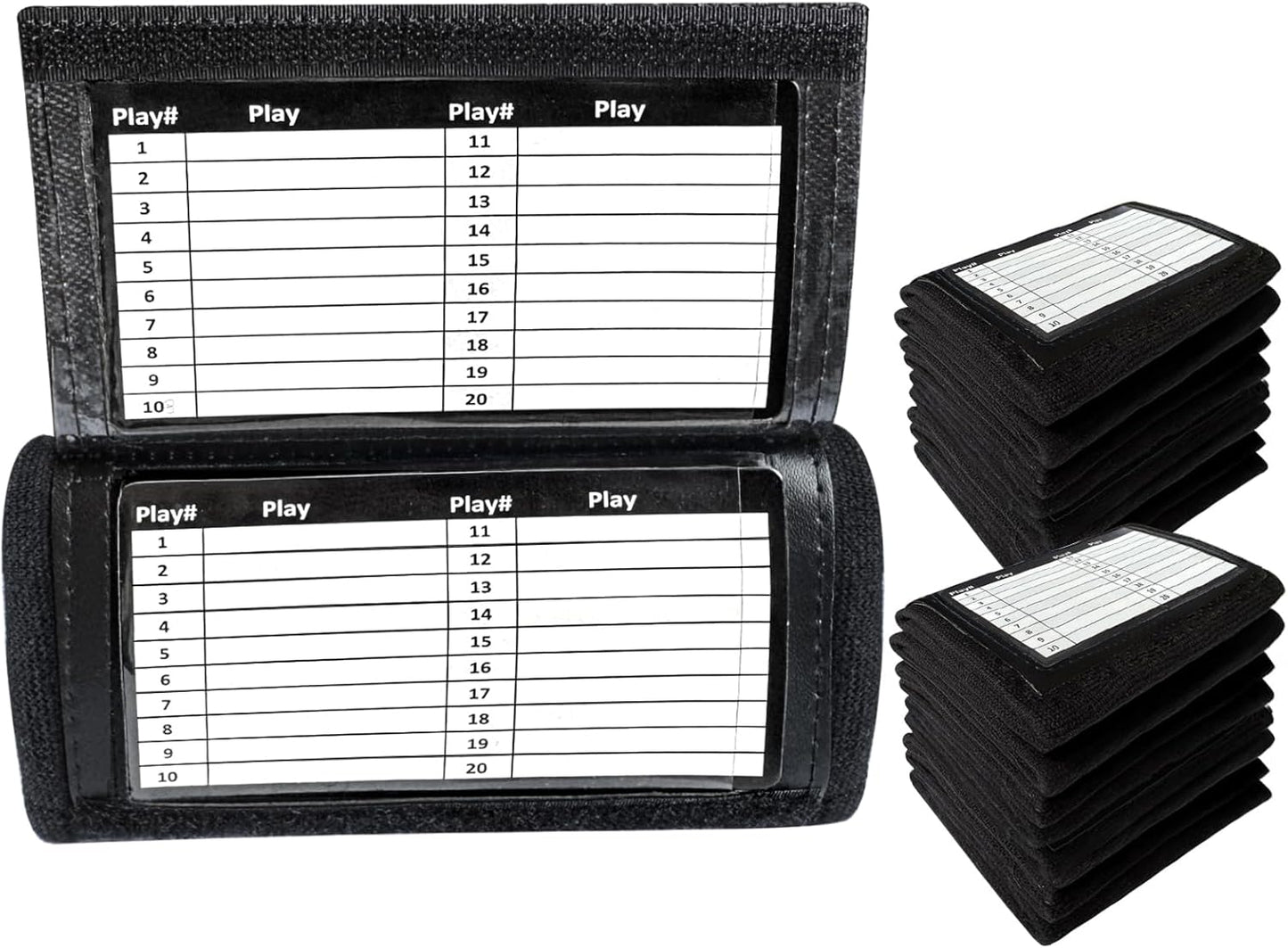Football Play Wristbands for Youth and Adults - QB Playbook
