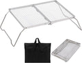 REDCAMP 17ft Large Folding Campfire Grill with Mesh - Portable