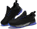 SPIEZ Composite Toe Shoes for Men Women Black Blue/Black Yellow