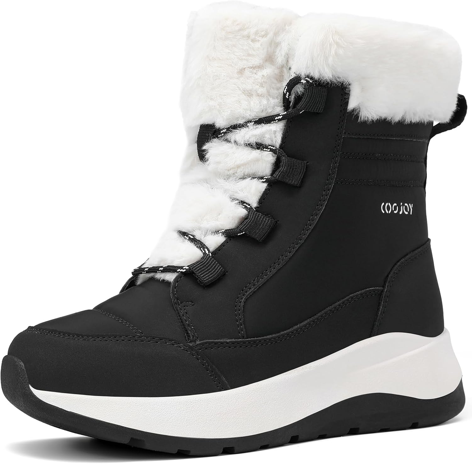 COOJOY Womens Waterproof Winter Snow Boots for Cold Weather