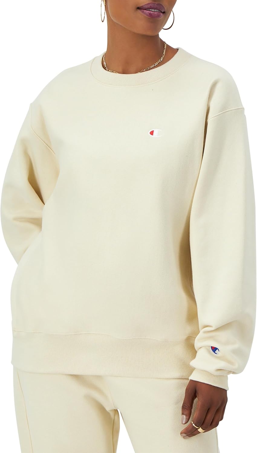 Champion Women's Reverse Weave Boyfriend Crew - Timeless Style