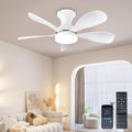 Ceiling Fans with Lights and Remote/APP Control 33in Low Profile Flush