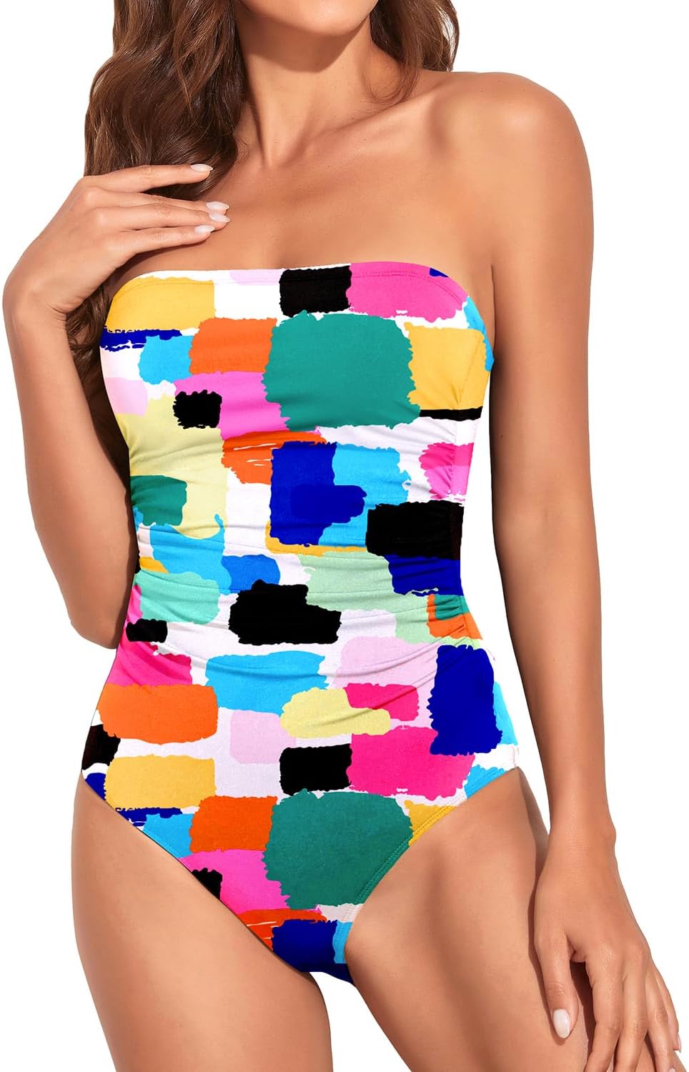 Holipick Women Tummy Control One Piece Swimsuits for Curves