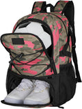 Soccer Backpack with Ball Compartment and Shoe Pocket - Durable Sports